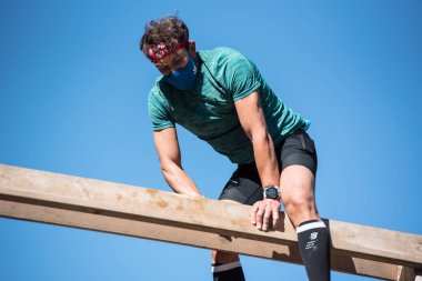 Kamp, Andorra: 2020 Eylül 05: 2020 Sparta Yarış Engelli Yarışı 'na katılan yarışmacılar, Andorra' da, Eylül 05, 2020.