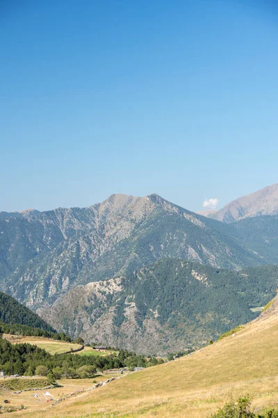 Zonnige Dag Els Cortals Encamp Andorra Pyrennes Mountians — Stockfoto