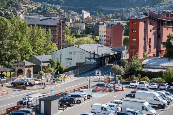 Kamp Andorra 2020 Eylül 2020 Yazında Andorra Daki Kamp Güneşli — Stok fotoğraf