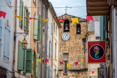 Foix, Fransa: 2020 09 Eylül,: Fransa 'nın güneyindeki Foix köyünün sokakları, Avrupa