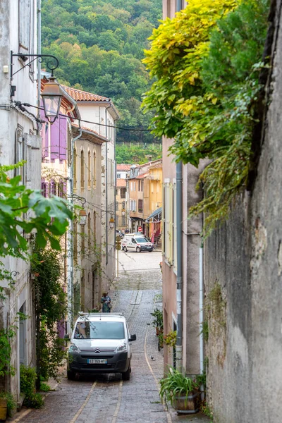 Foix, Fransa: 2020 09 Eylül,: Fransa 'nın güneyindeki Foix köyünün sokakları, Avrupa