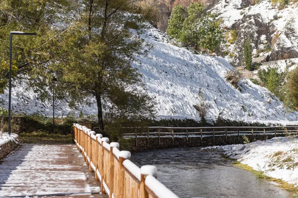 Beau Lever Soleil Ensoleillé Dans Ville Canillo Andorre Dessus — Photo