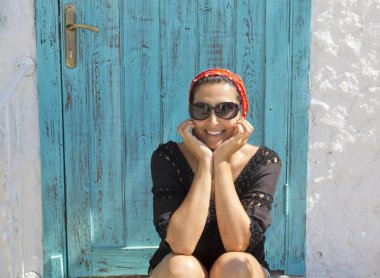 Datça 'da tatile genç kadının portresi, Türkiye