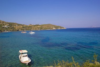 Chios Adası 'nda güzel yaz sahnesi