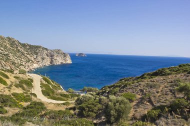 Sakız Adası'nda güzel yaz sahnesi, Yunanistan