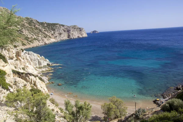 Nádherná Letní Scéna Ostrově Chios Řecko — Stock fotografie