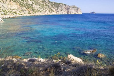 Sakız Adası'nda güzel yaz sahnesi, Yunanistan