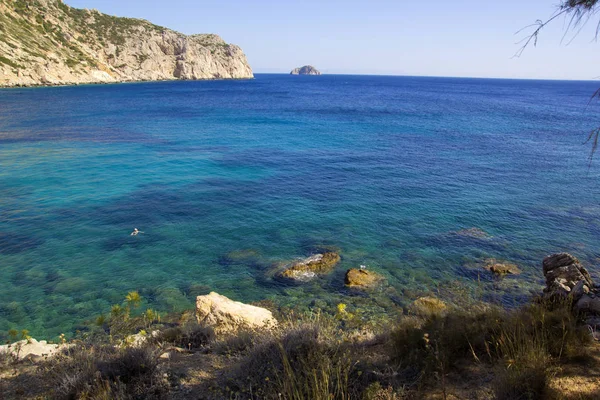 Vacker Sommarscen Chios Island Grekland — Stockfoto