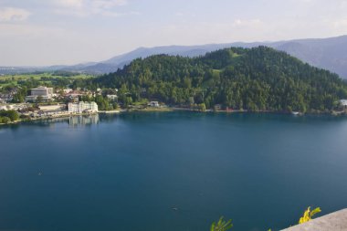 Göl'de güzel manzara kanadı ,Slovenya