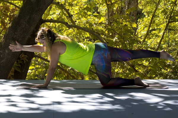 Porträt Einer Jungen Frau Beim Yoga — Stockfoto