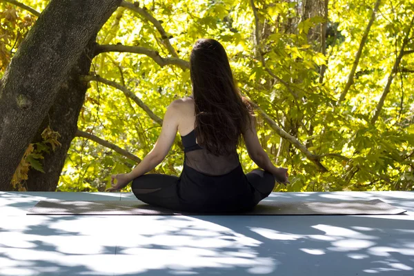 Porträt Einer Jungen Frau Beim Yoga — Stockfoto