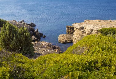 İzmir 'in Sigacik Koyu' nda güzel manzara