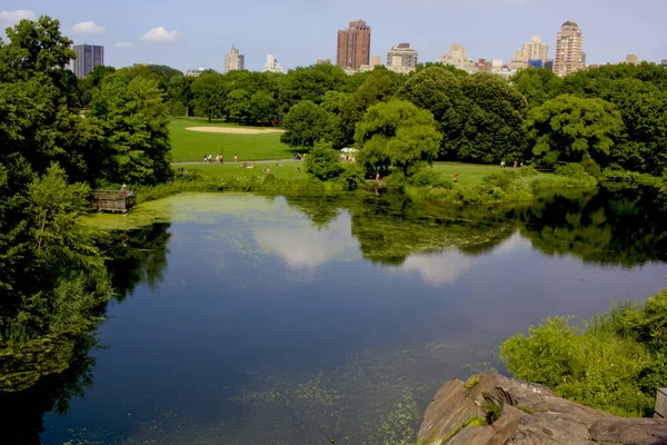 Beautiful Scene Central Park Manahathan Newyork — стоковое фото