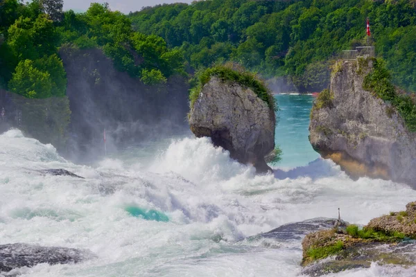 Beautiful Scene Rhine Falls Switzerland — Stock Photo, Image
