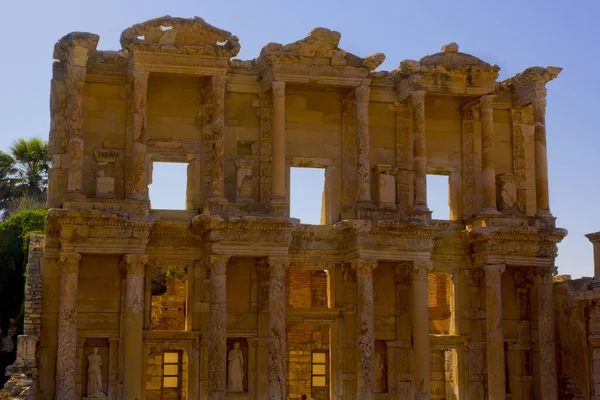 Bibliotheek Efeze Oude Stad Seluk Izmir — Stockfoto