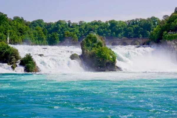 Hermosa Escena Rhine Falls Suiza —  Fotos de Stock