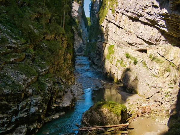 Entrance South Side Gorge Sunshine Little Water Summer — Stock Photo, Image