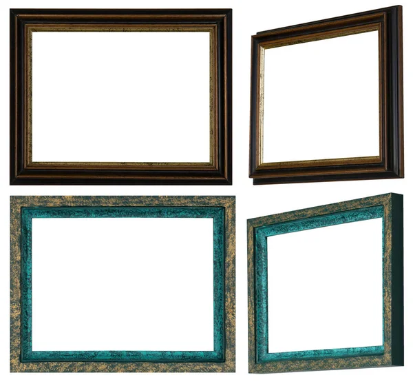 Two Self Made Hand Painted Picture Frames Two Versions — Stock Photo, Image