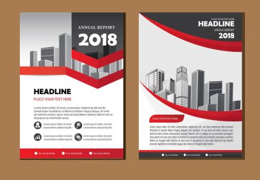 Broşür düzen yıllık raporu poster ve ilan geometrik şekli ile