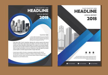 Şablon, düzen, kapağı, broşür, el ilanı, tasarım arka plan şirket için faaliyet raporu
