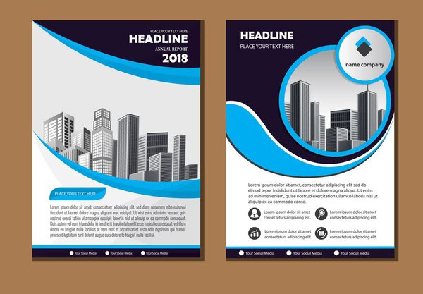 Business abstract vector template. Brochure design, cover modern layout, annual report, poster, flyer in A4 with colorful triangles, geometric shapes for tech, science, market with light background
