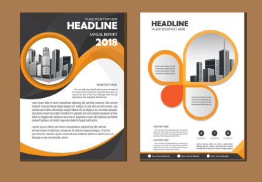 Broşür tasarımı, modern tasarım, yıllık rapor, poster, renkli üçgenleri olan A4 broşürü, teknoloji, bilim ve ışık arka planlı geometrik şekiller.