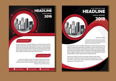 Broşür tasarımı, modern tasarım, yıllık rapor, poster, renkli üçgenleri olan A4 broşürü, teknoloji, bilim ve ışık arka planlı geometrik şekiller.