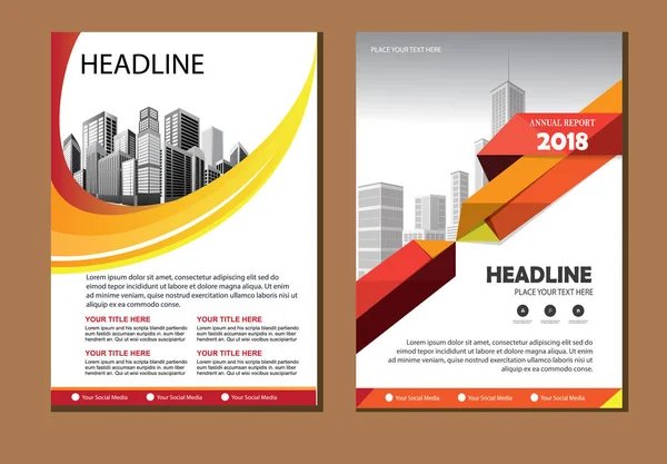 Brochure Design Copertina Layout Moderno Relazione Annuale Poster Volantino Con — Vettoriale Stock