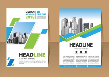 İş soyut vektör şablonu. Broşür tasarımı, modern tasarım, yıllık rapor, poster, renkli üçgenleri olan A4 broşürü, teknoloji, bilim ve ışık arka planlı geometrik şekiller.