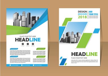 İş soyut vektör şablonu. Broşür tasarımı, modern tasarım, yıllık rapor, poster, renkli üçgenleri olan A4 broşürü, teknoloji, bilim ve ışık arka planlı geometrik şekiller.