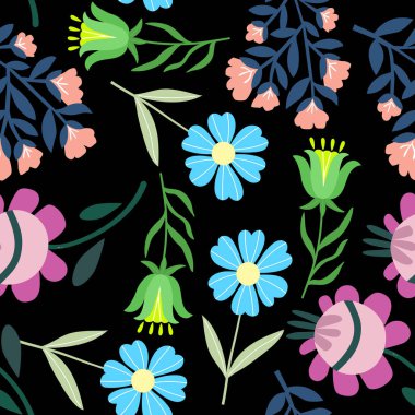 Çiçeksiz desen. İskandinav tarzı. Şekillendirilmiş desenli desenli desenli çizimler. Şirin el kağıdın ambalajı için düz bitkiler çizilmiş..