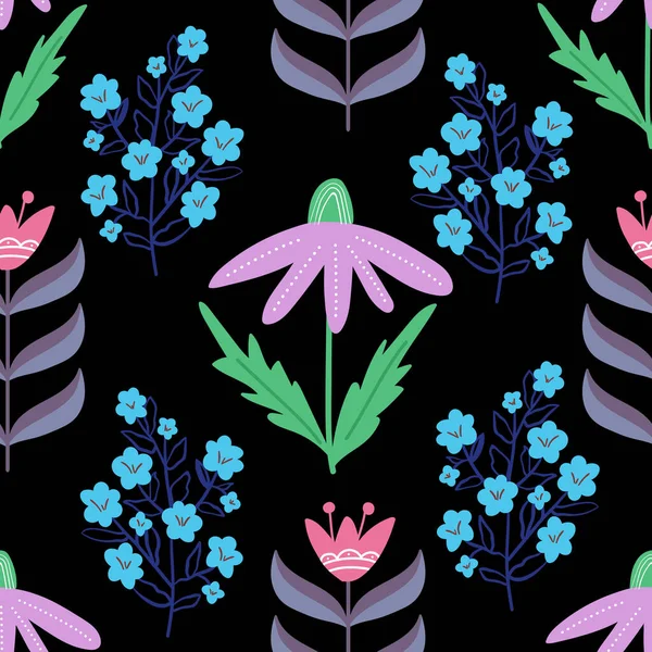 Çiçeksiz desen. İskandinav tarzı. Şekillendirilmiş desenli desenli desenli çizimler. Şirin el kağıdın ambalajı için düz bitkiler çizilmiş..