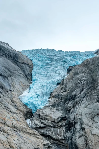 Problemi Ambientali Ghiacciaio Sempre Più Piccolo — Foto Stock