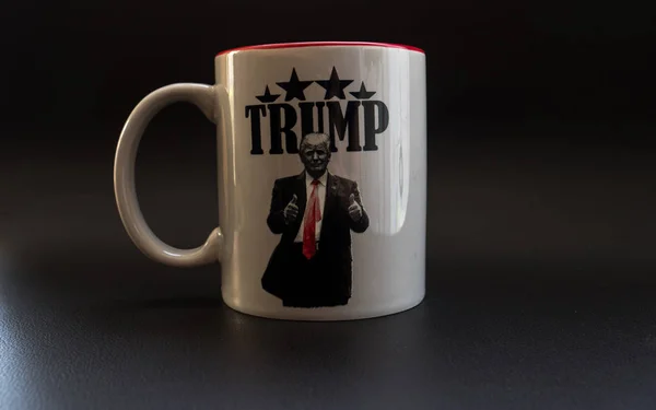 Trump Thumbs Make America Great Again Cup Studio Light Trump — Stock Photo, Image