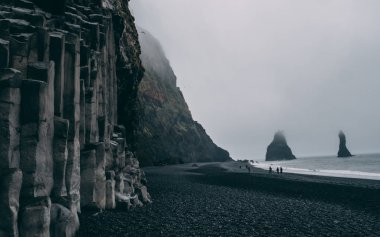 Reynisfjara siyah kum plaj sisli
