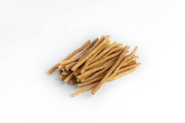 Cepillo Dientes Natural Miswak Kayu Sugi Sobre Fondo Blanco Con —  Fotos de Stock