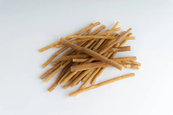 Přírodní Zubní Kartáček Miswak Kayu Sugi Bílém Pozadí Selektivní Fokus — Stock fotografie