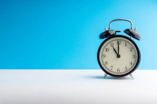 Alarm Clock Colorful Background Selective Focus Crop Fragment Copy Space — Stock Photo, Image