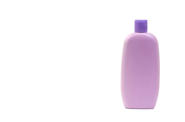 Bottiglia Olio Bambini Shampoo Isolata Sfondo Bianco Sanità Concetto Business — Foto Stock