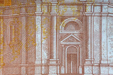 Para Döviz Alım closeup Hırvat Kunası veya Tanrı'nın Askerleri'ni Kuna. Seçici odak ve ürün fragmen