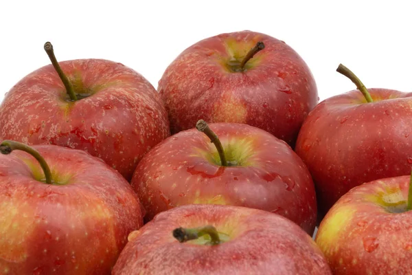 Manzana Sobre Fondo Blanco Enfoque Selectivo —  Fotos de Stock