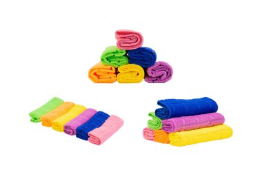 Peçete beyaz arka plan üzerinde izole. Seçici odaklama