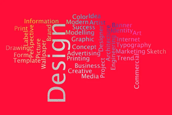 Design word cloud collage. Business and Technology concept.