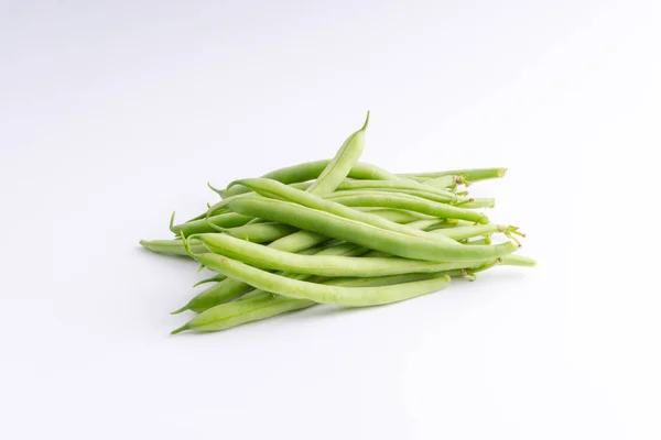 Bouquet Haricots Verts Gros Plan Haricots Verts Frais Aussi Appelés — Photo