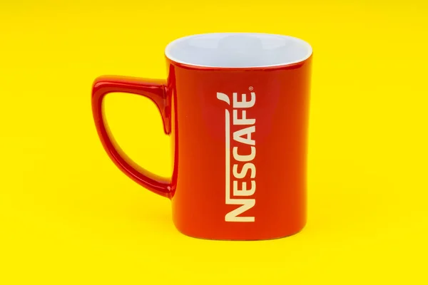 Kuala Lumpur Malaisie Juin 2019 Tasse Red Nescafe Isolée Sur — Photo