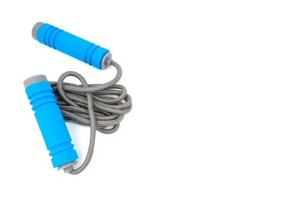 Skipping Rope Jumping Rope Isolated White Background Selective Focus Crop — Stock Photo, Image