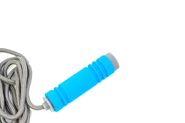 Skipping Rope Jumping Rope Isolated White Background Selective Focus Crop — Stock Photo, Image