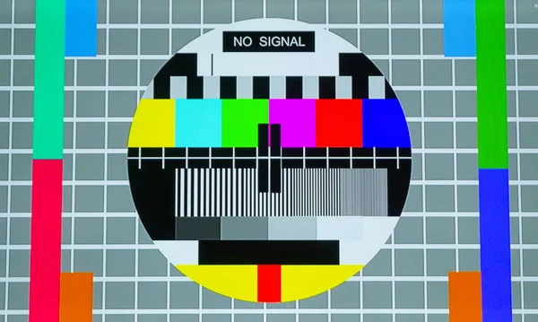 Simge Sinyal yok Tv ekranı yakın çekim