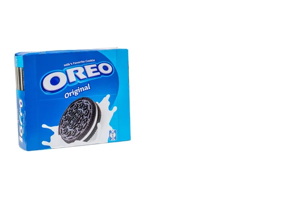 Kuala Lumpur Maleisië Juli 2019 Pakketten Met Oreo Cookies Een — Stockfoto