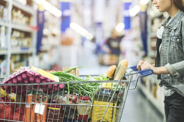 Покупки Супермаркеті Концепція Покупок — стокове фото